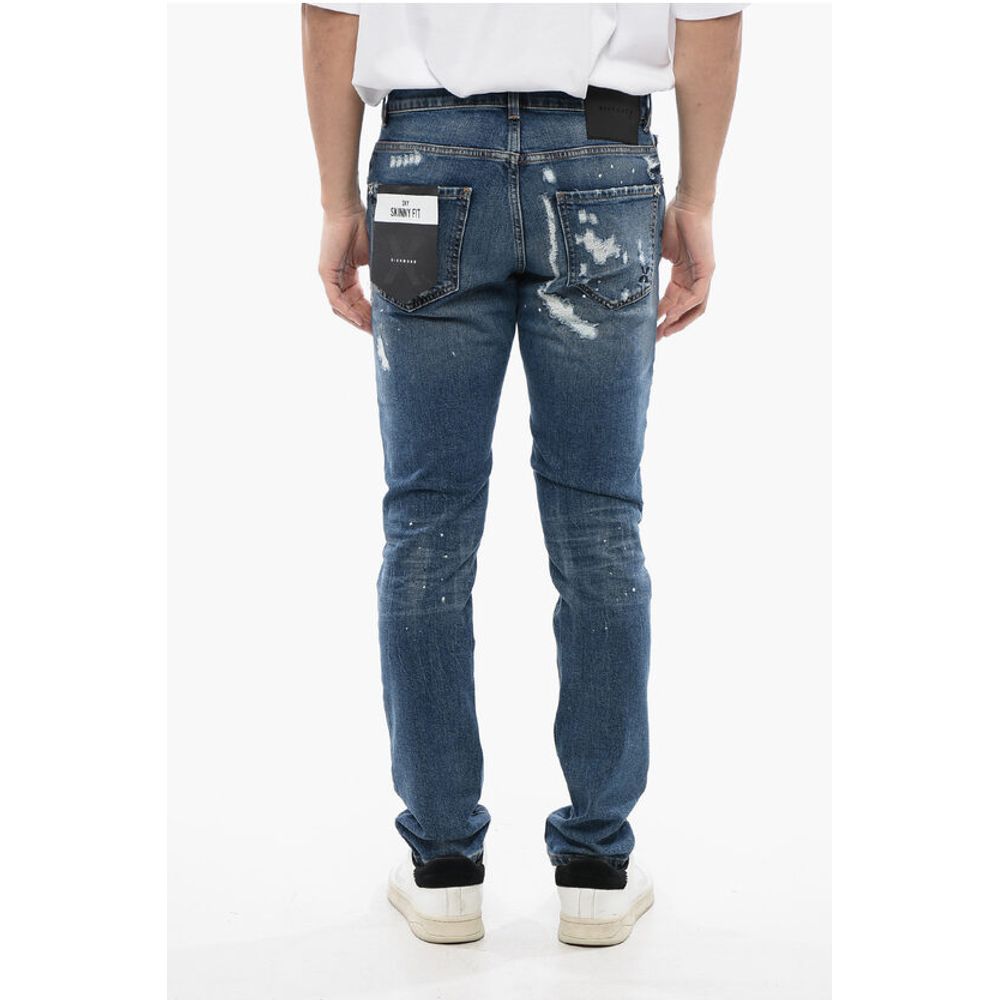 John Richmond Distressed Effect SKY Skinny Fit Jeans 15 cm