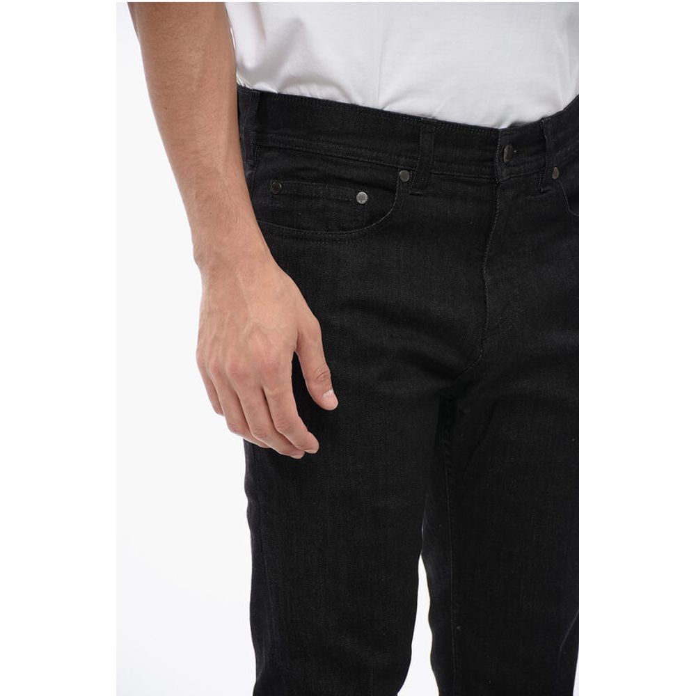Neil Barrett Skinny Fit Denims with Coated Cotton Cuffs 15cm
