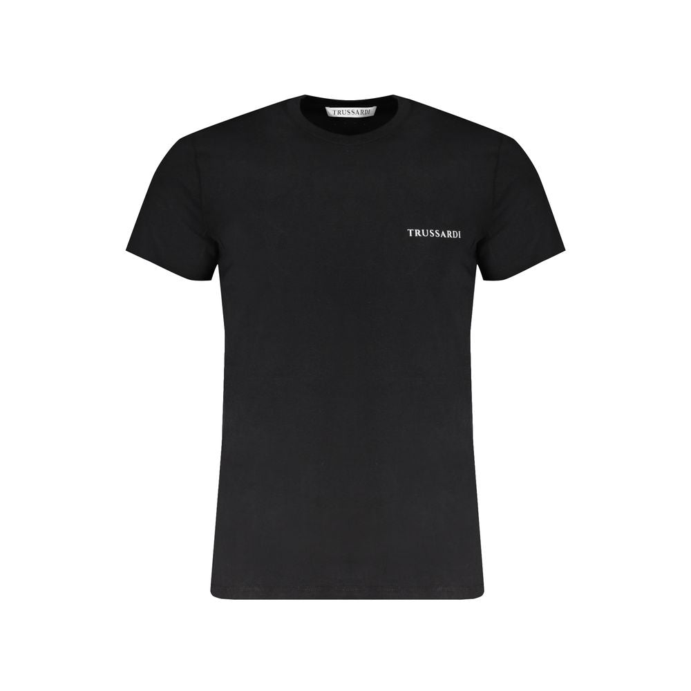 Trussardi Črna bombažna majica