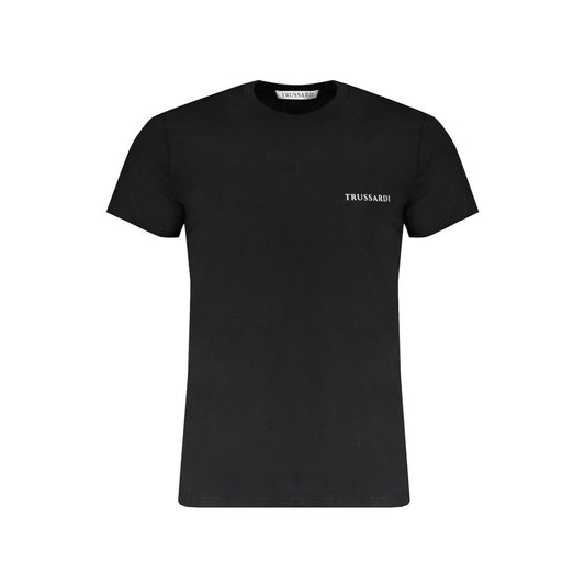 Trussardi Črna bombažna majica