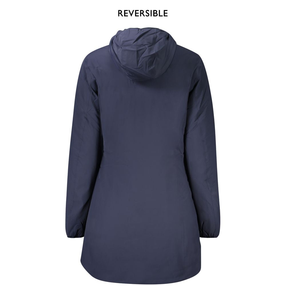 K-WAY Blue Nylon Jackets & Coat