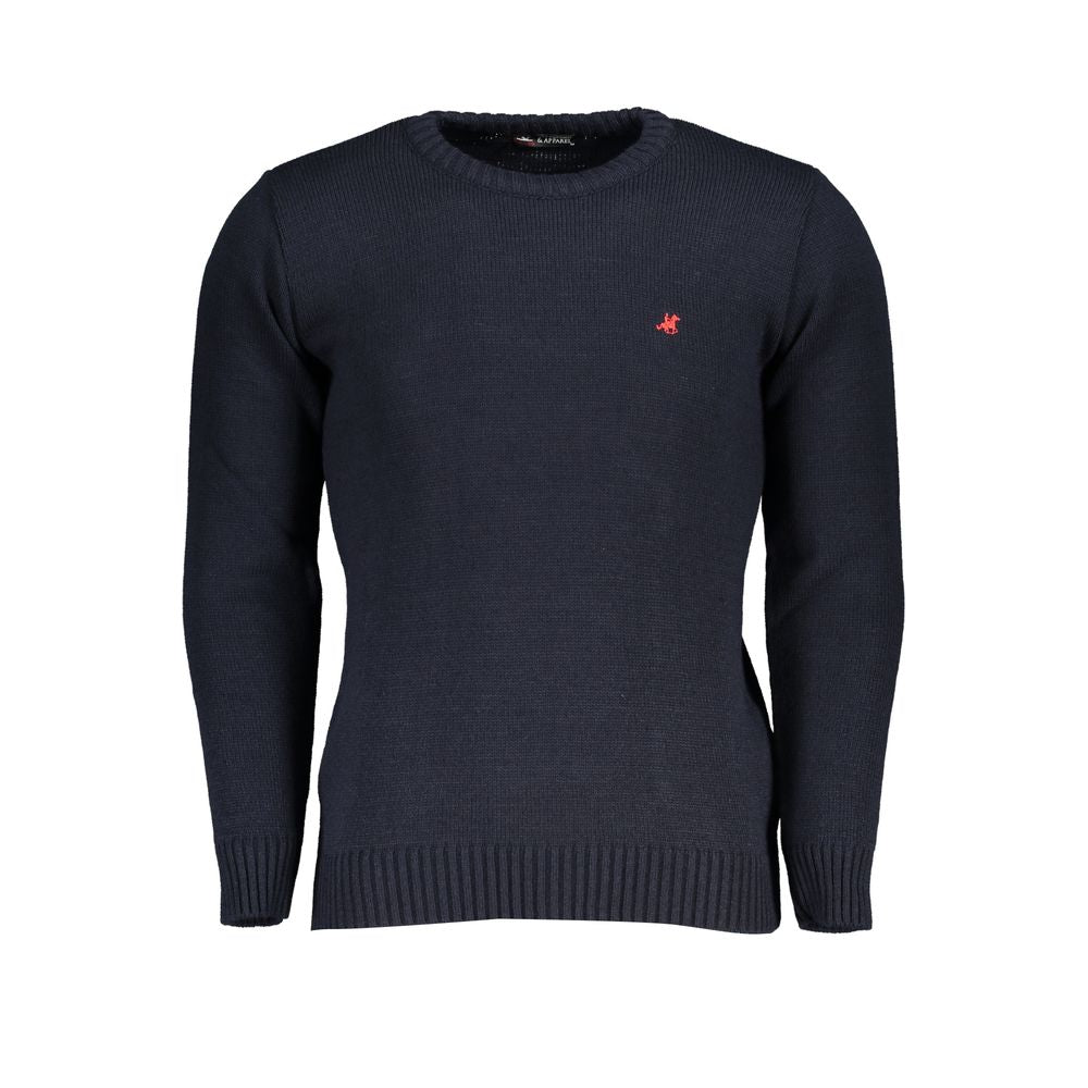 U.S. Grand Polo Blue Marabou Men Sweater