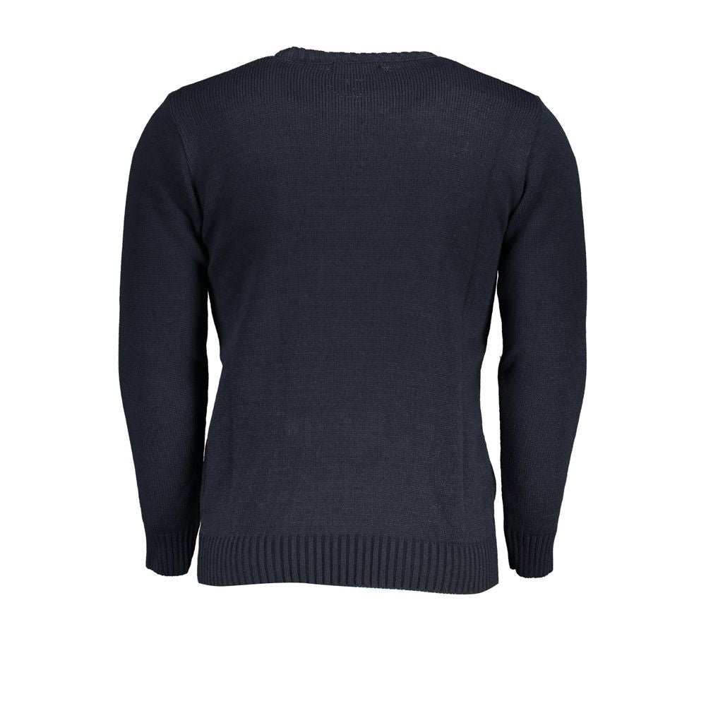 U.S. Grand Polo Blue Marabou Men Sweater