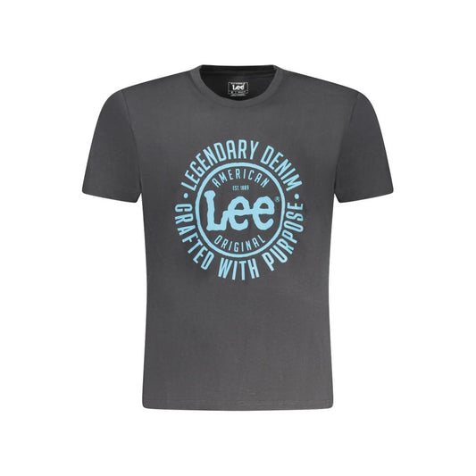 Lee Black Cotton Moška majica