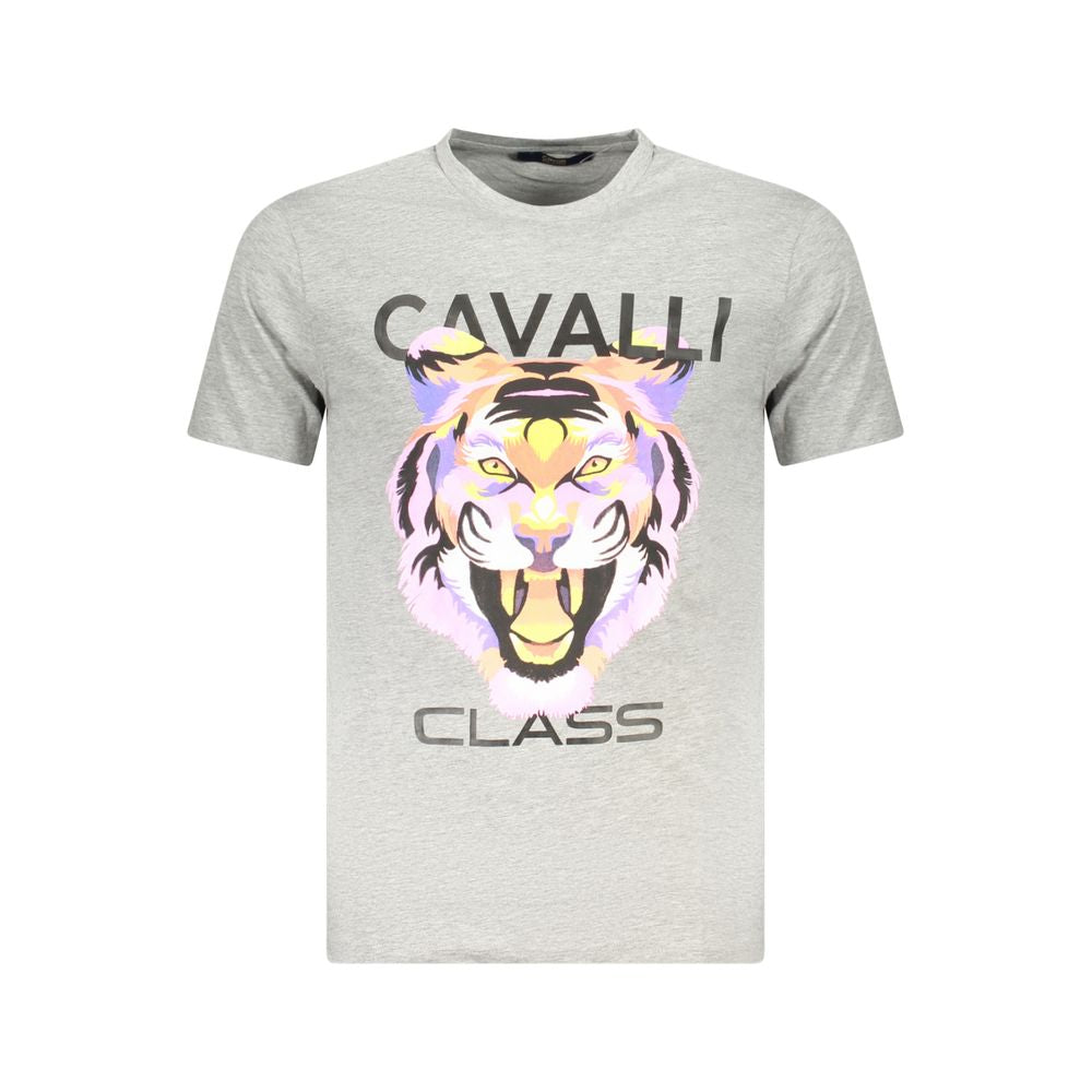 Cavalli Class Rjava bombažna moška majica