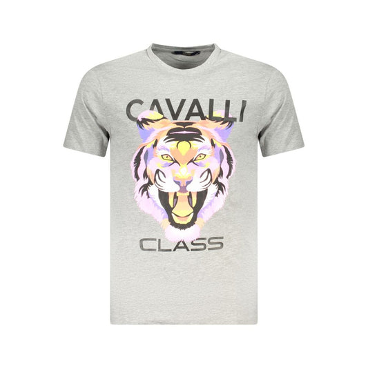 Cavalli Class Rjava bombažna moška majica
