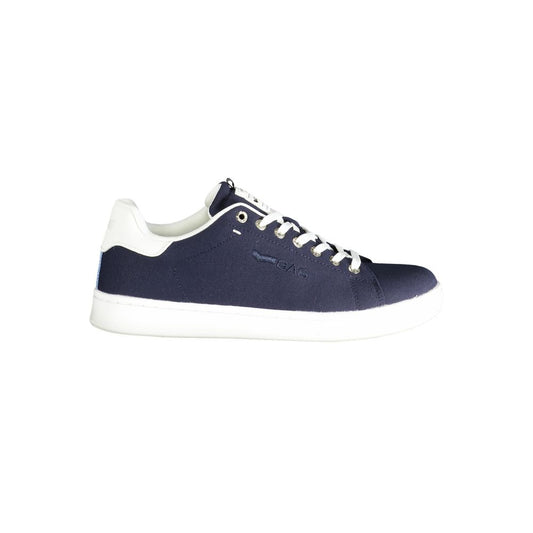 Gas Blue Polyester Men Sneaker