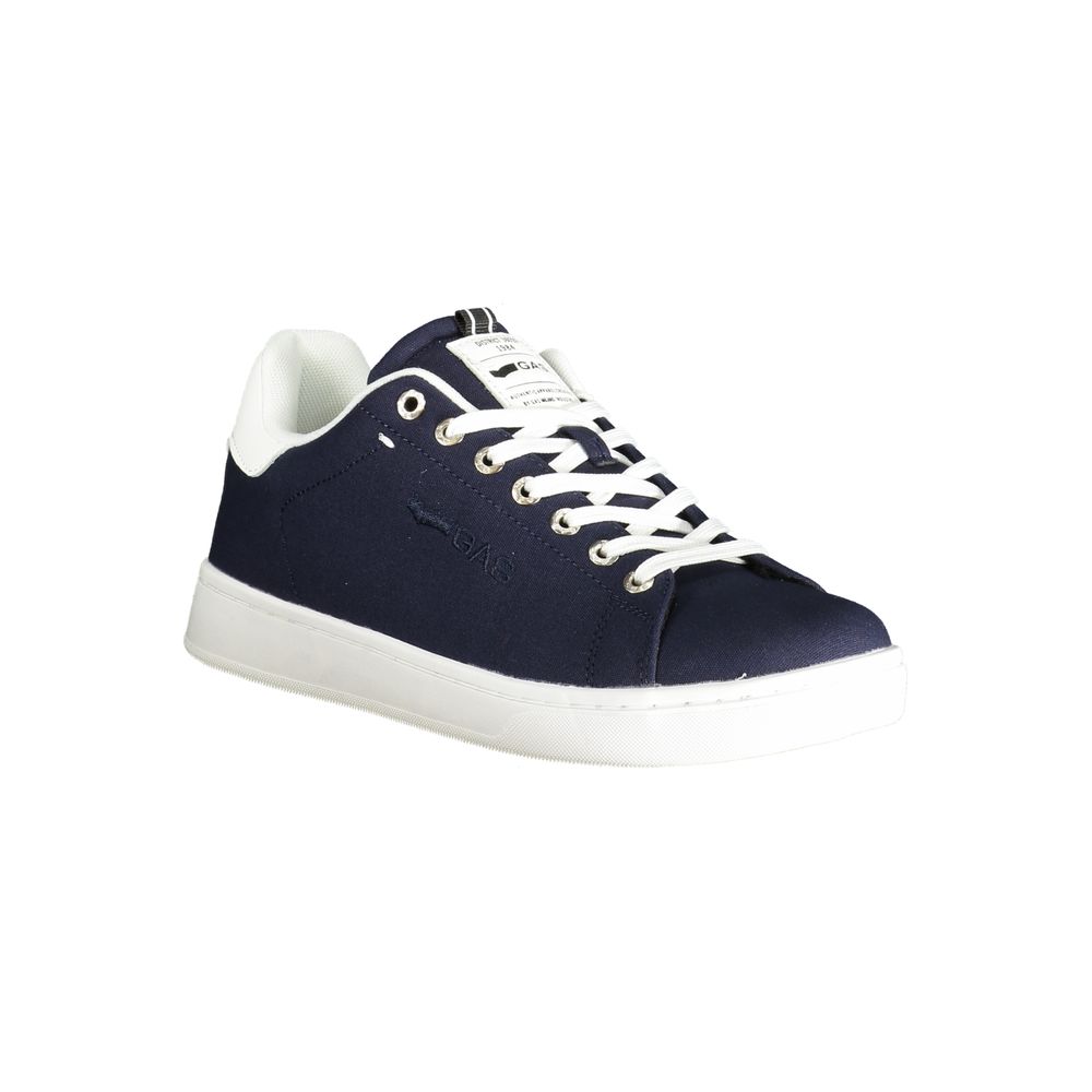 Gas Blue Polyester Men Sneaker