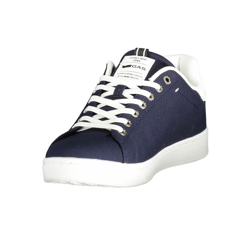 Gas Blue Polyester Men Sneaker