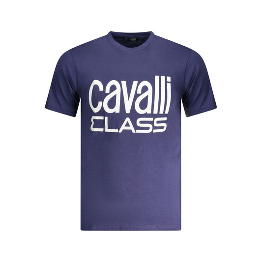 Cavalli Class Modra bombažna majica
