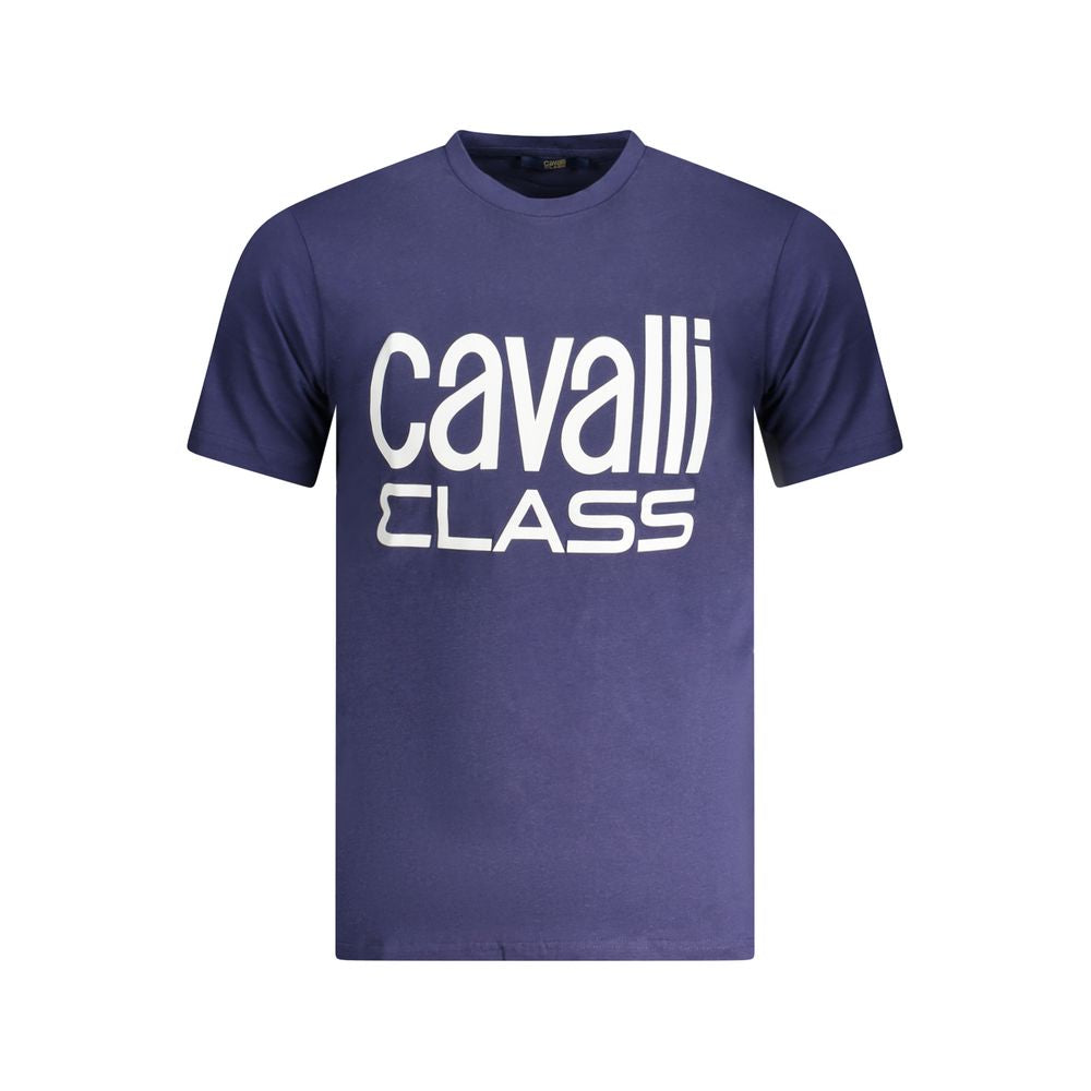 Cavalli Class Modra bombažna majica