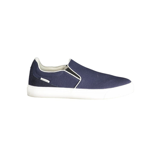 Gas Blue Polyester Men Sneaker