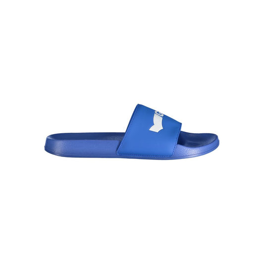 Gas Blue Polyester Men Sandal