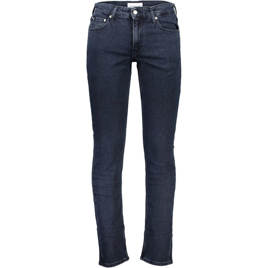 Calvin Klein Blue Cotton Jeans & Pant