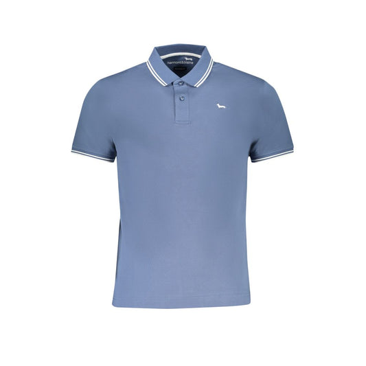 Bombažna polo majica Harmont & Blaine Blue