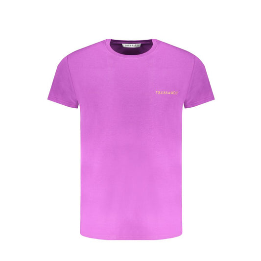 Trussardi Vijolična bombažna majica