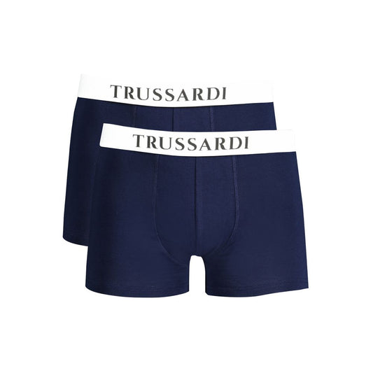 Trussardi Modro bombažno spodnje perilo