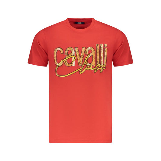 Cavalli Class Rdeča bombažna moška majica