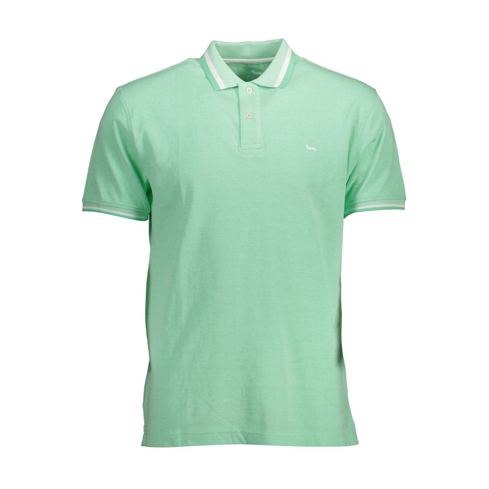 Harmont & Blaine Zelena bombažna moška polo majica
