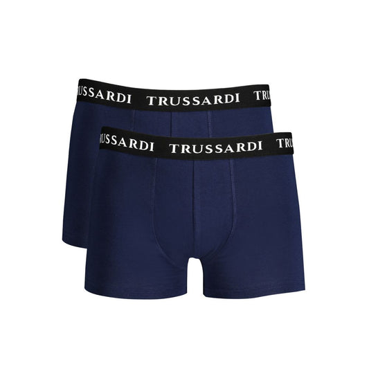 Trussardi Modro bombažno spodnje perilo