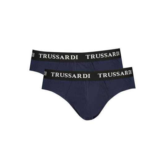 Trussardi Modro bombažno moško spodnje perilo Paket