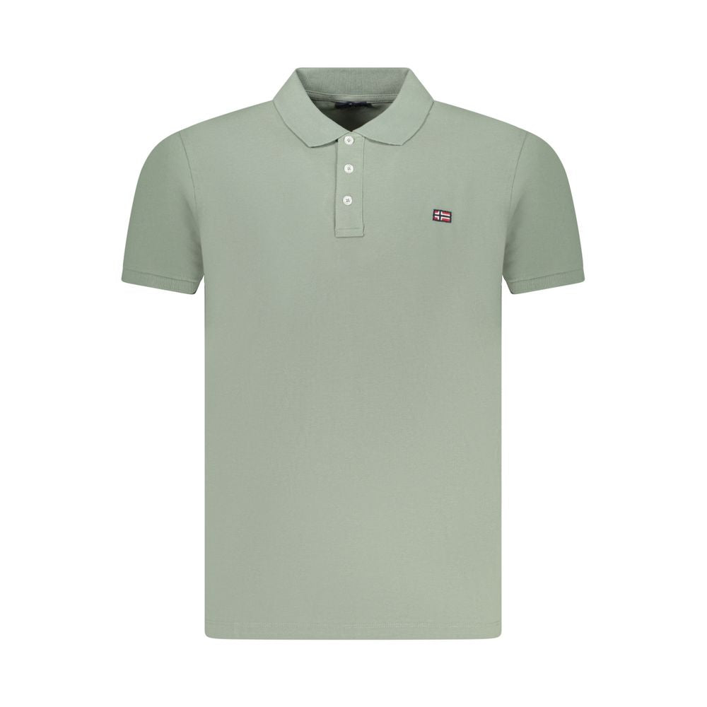 Norway 1963 Green Cotton Men Polo Shirt