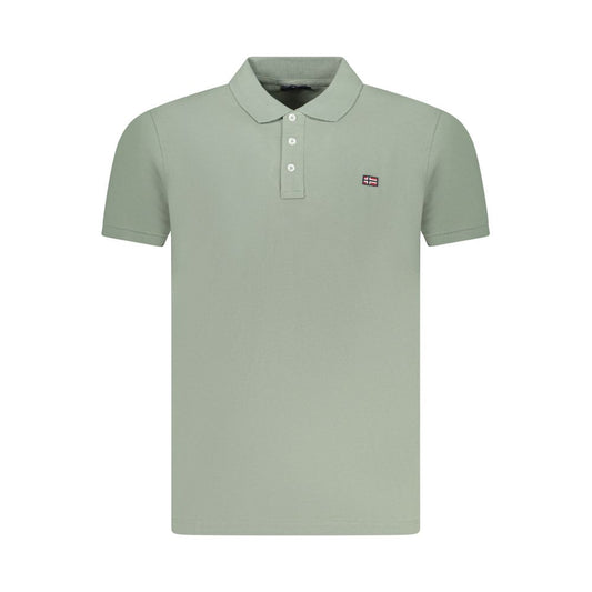 Norway 1963 Green Cotton Men Polo Shirt