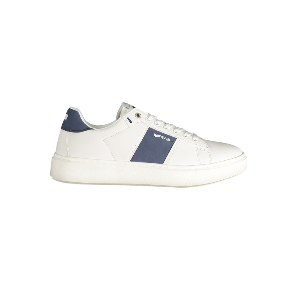 Gas White Polyester Men Sneaker