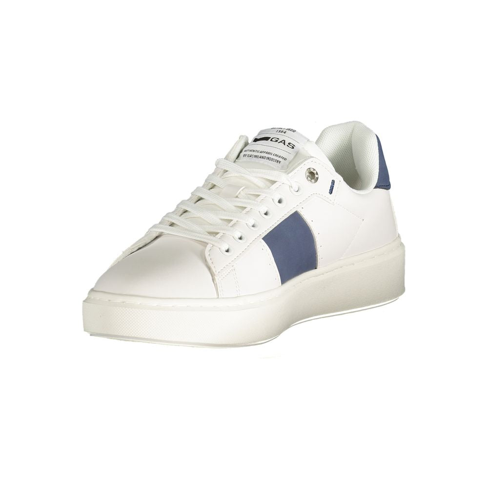 Gas White Polyester Men Sneaker
