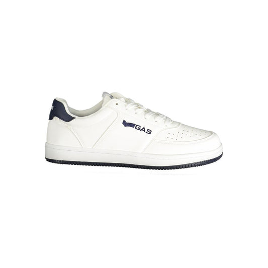 Gas White Polyester Men Sneaker