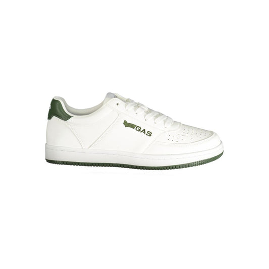 Gas White Polyester Men Sneaker