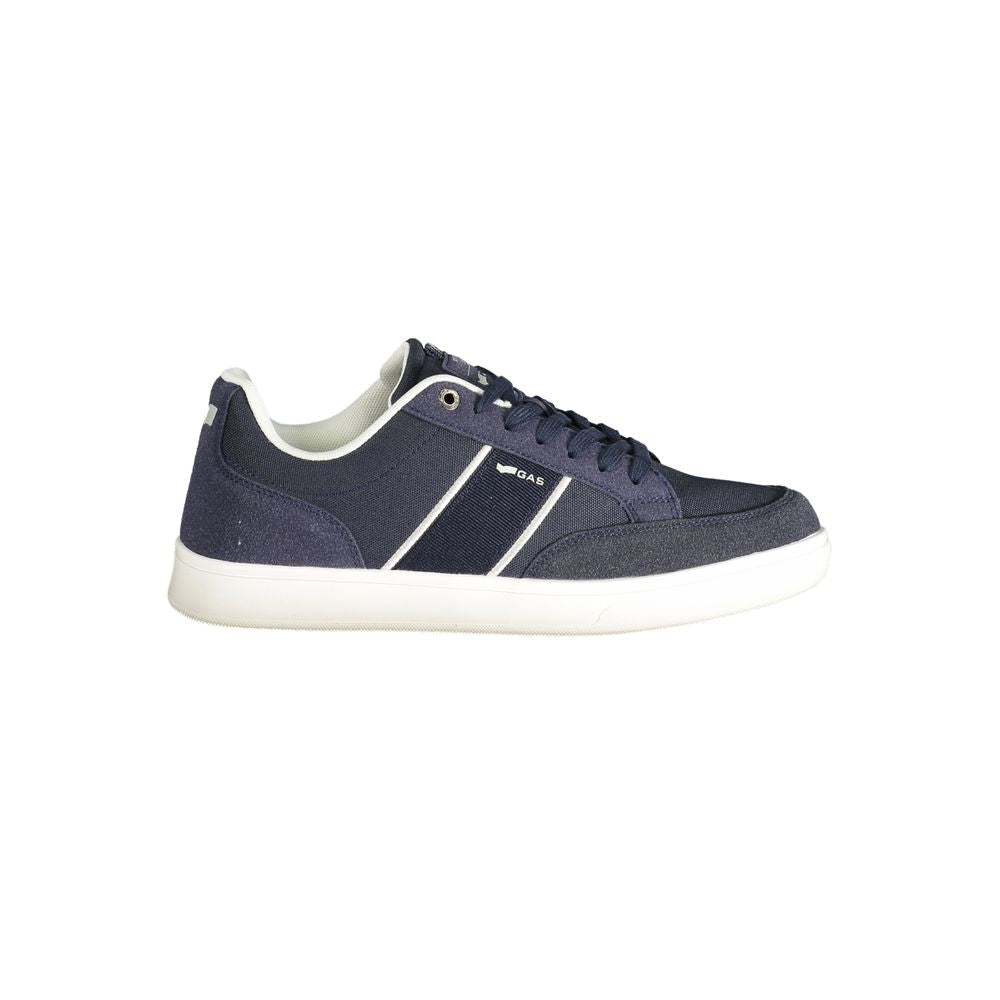 Gas Blue Polyester Men Sneaker