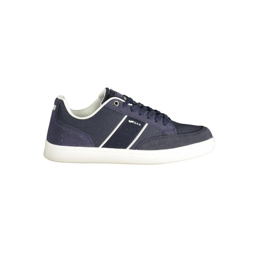 Gas Blue Polyester Men Sneaker