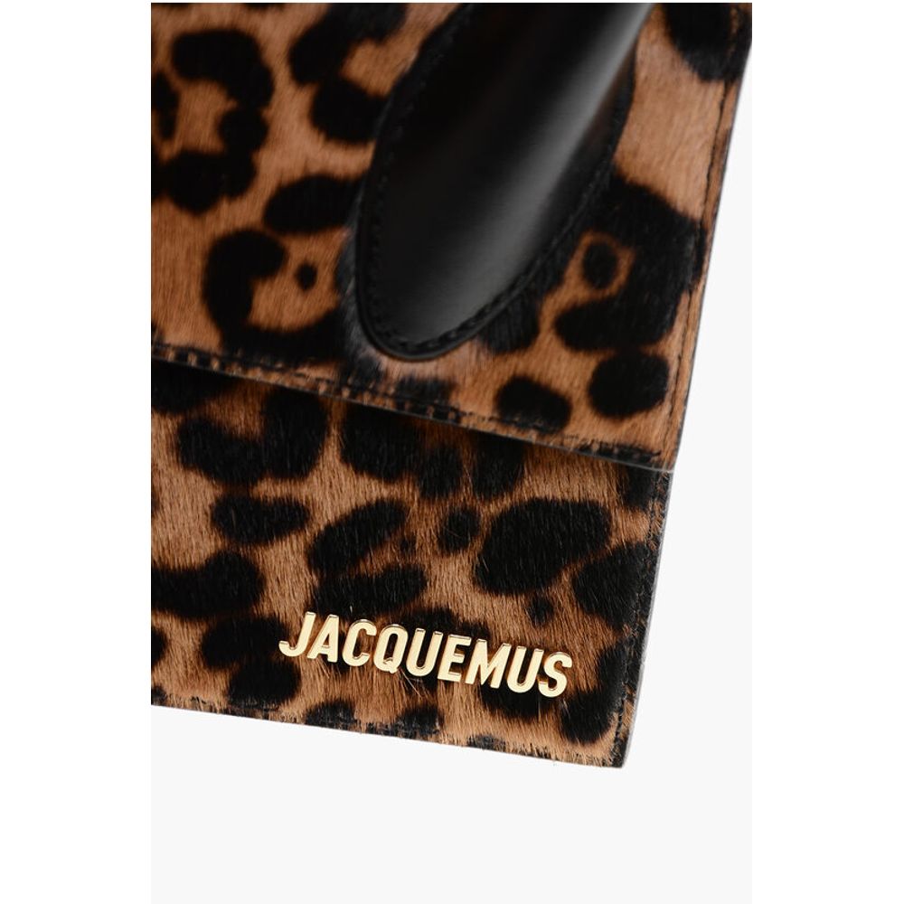 Jacquemus Animal Patterned LE CHIQUITO MOYEN Pony Hair Handbag