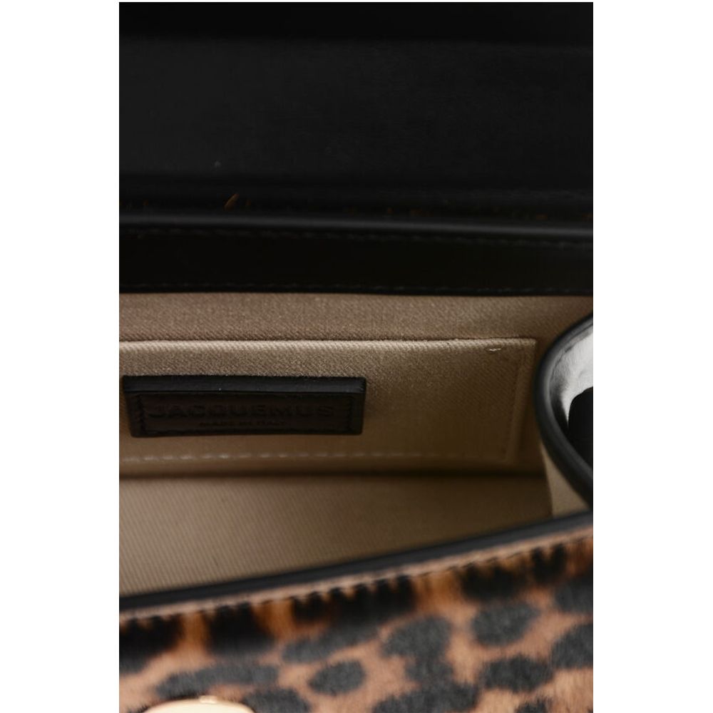 Jacquemus Animal Patterned LE CHIQUITO MOYEN Pony Hair Handbag