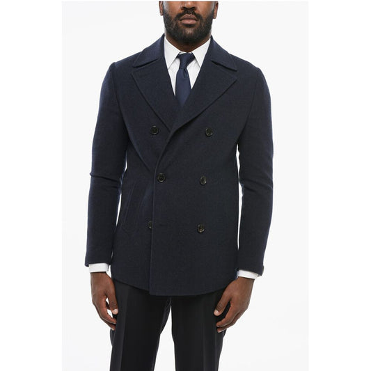 Corneliani Woven Wool Unlined Pea-Coat Jacket