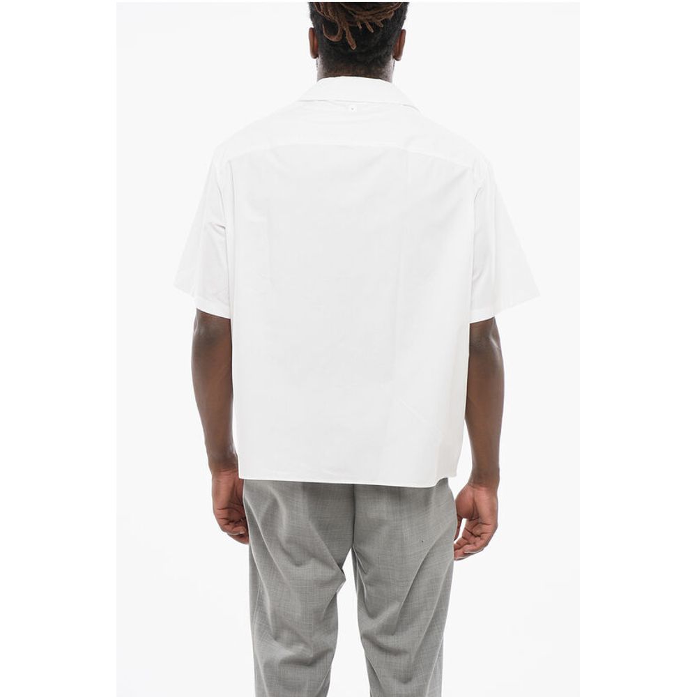 Neil Barrett Short Sleeved Poplin Cotton Utility Shirt