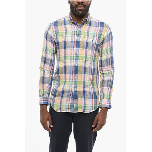 Polo Ralph Lauren Button-down Plaid Linen Shirt