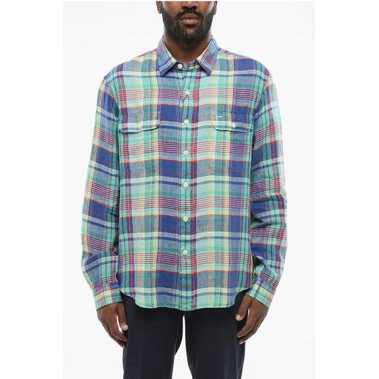 Polo Ralph Lauren Plaid Check Linen Saharan Shirt