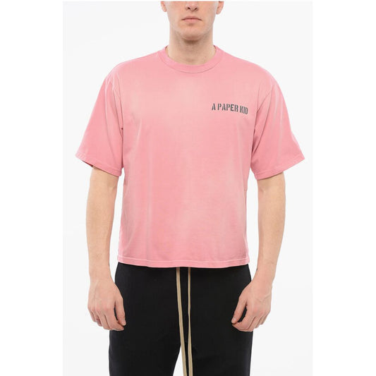 A Paper Kid Back Printed Box-Fit T-Shirt