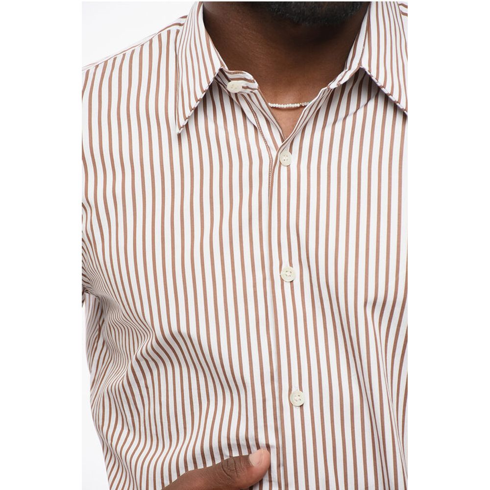 Dries Van Noten Awning Patterned Popeline Cotton Shirt