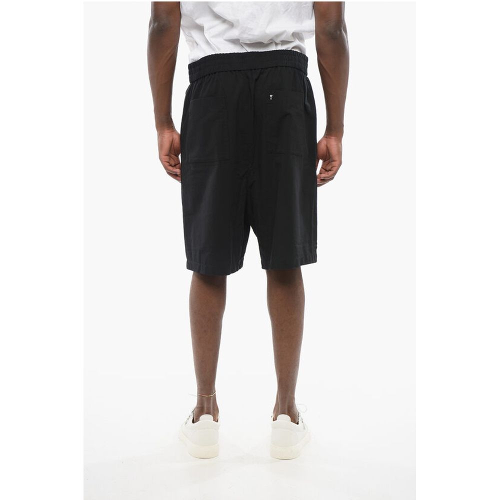 Ami Alexandre Mattiussi Cotton Shorts with Elastic Waistband