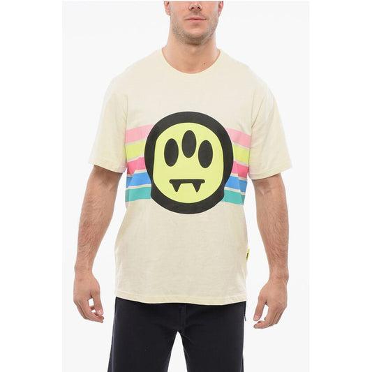Barrow Crew Neck Printed Cotton T-Shirt