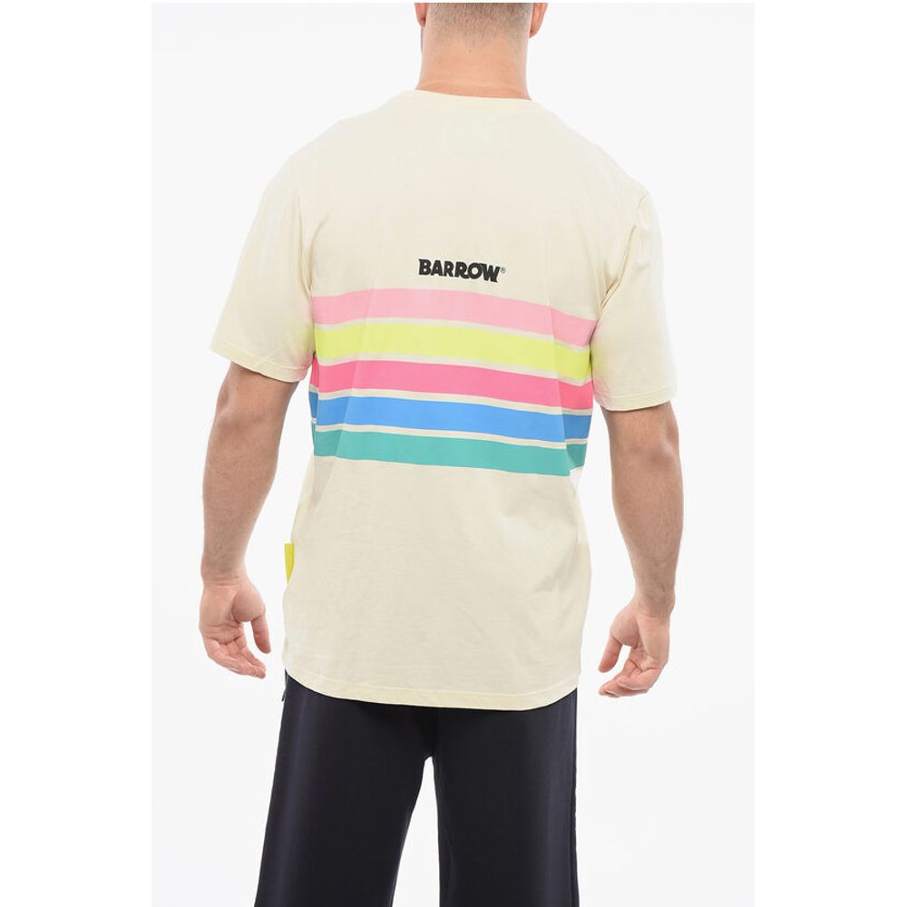 Barrow Crew Neck Printed Cotton T-Shirt