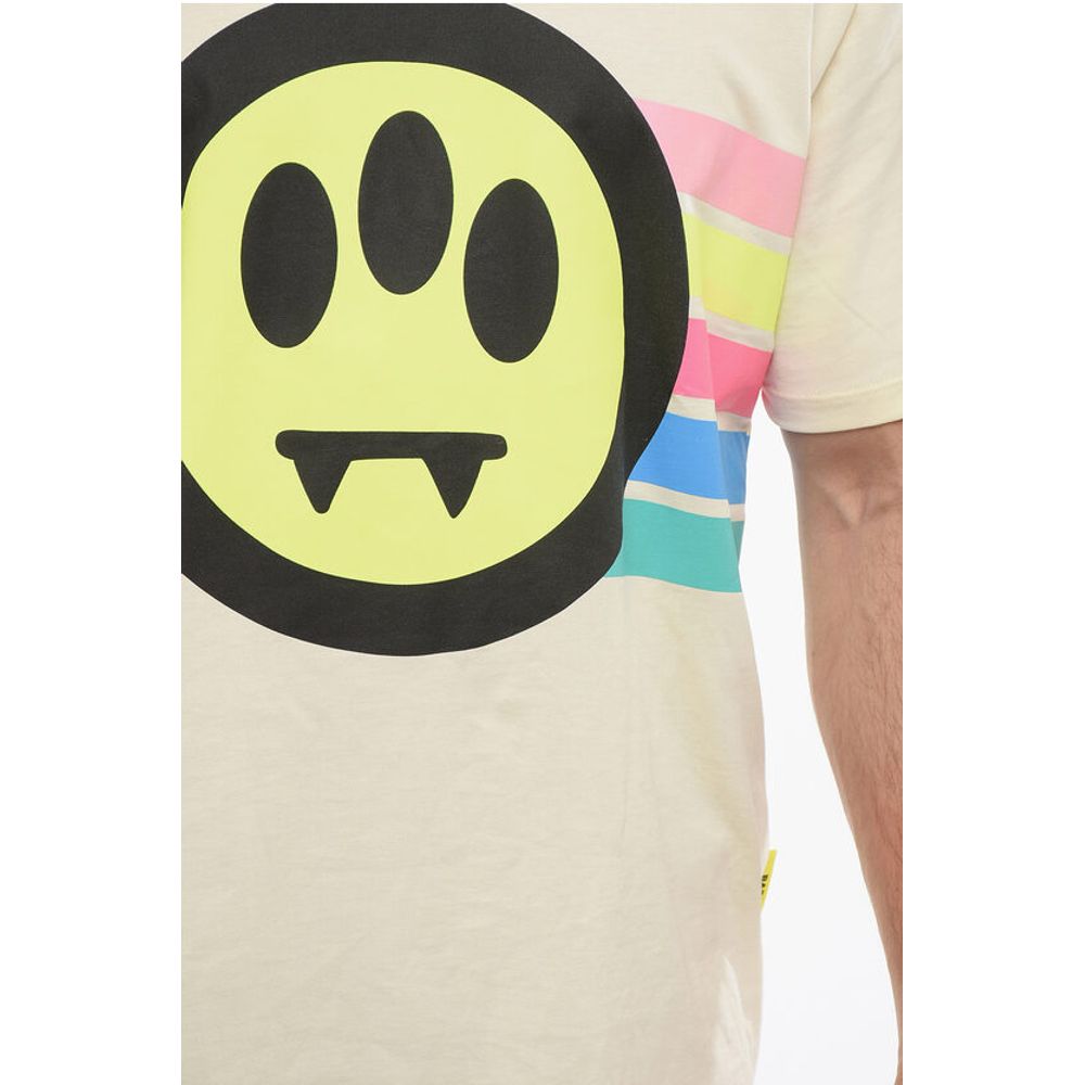 Barrow Crew Neck Printed Cotton T-Shirt