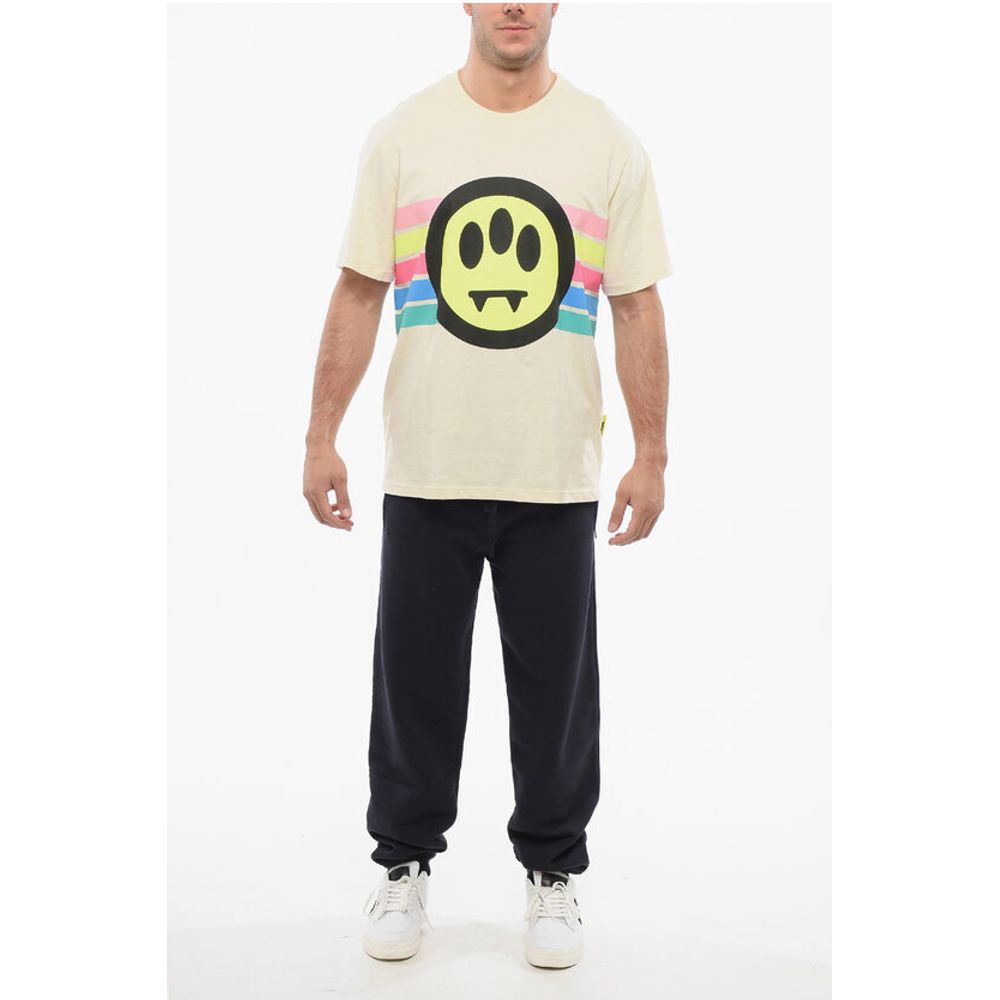 Barrow Crew Neck Printed Cotton T-Shirt