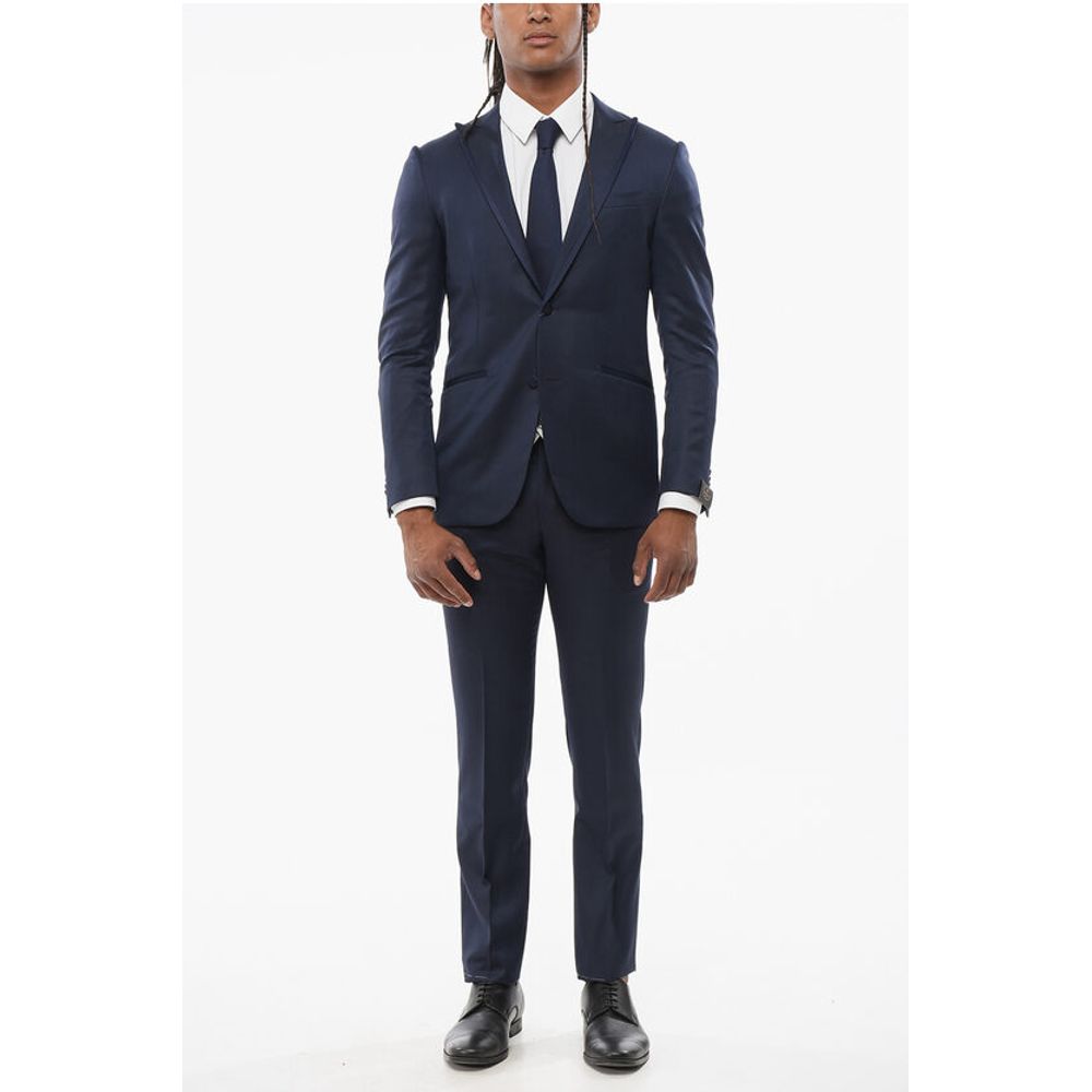 Corneliani Wool CERIMONIA ACADEMY 3-Piece Suit with Contrasting Vest