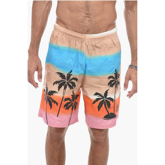 Barrow Gradient Effect Printed Shorts