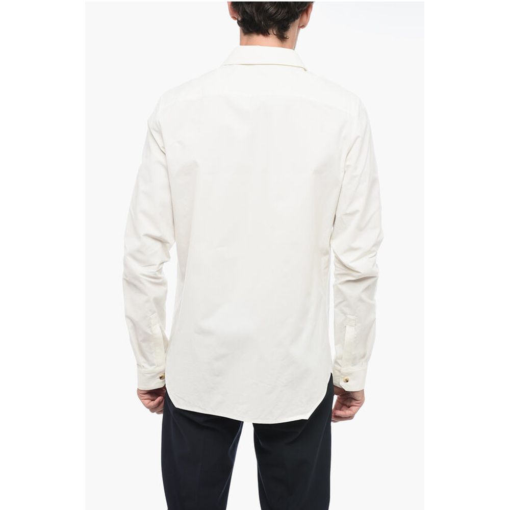 Rick Owens LUXOR Cotton OFFICE Shirt with Standard Collar