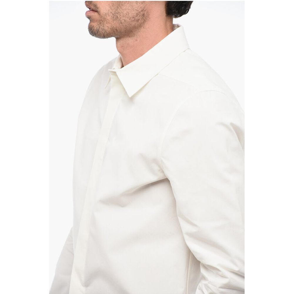 Rick Owens LUXOR Cotton OFFICE Shirt with Standard Collar